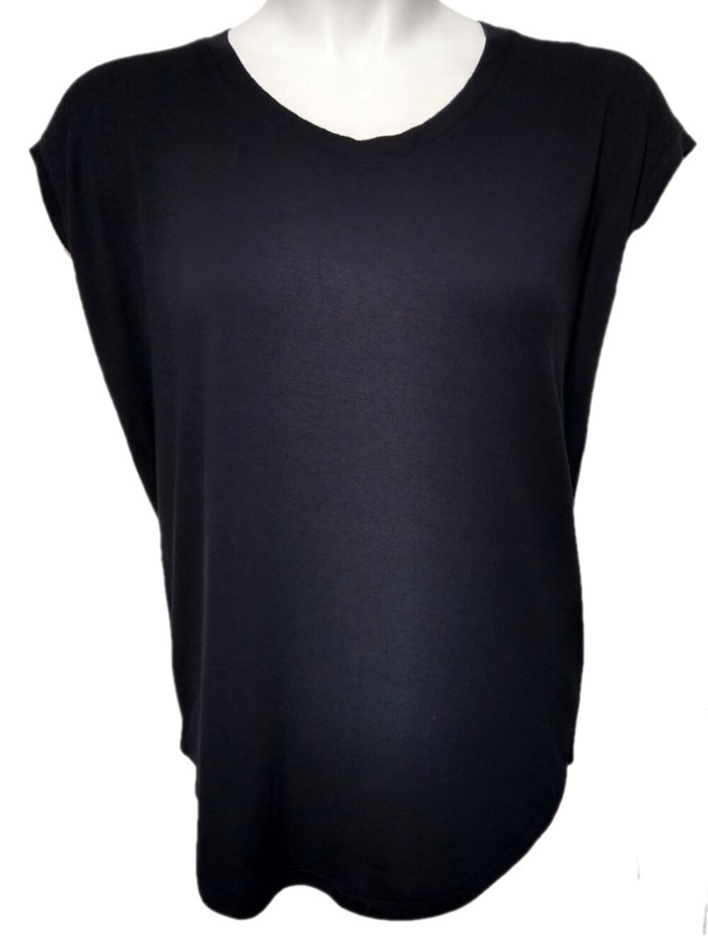 Athleta Dolman Oversized Top XXS Modal Black T-Shirt Muscle Tee Relaxed Fit